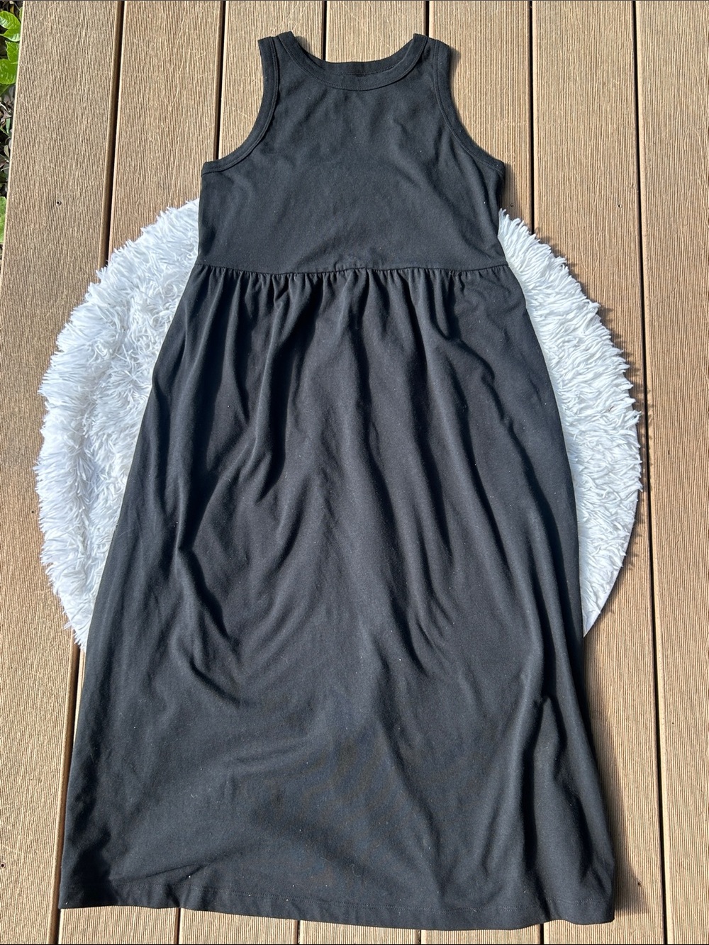 a new day from Target Black Sleeveless Midi Cotton Dress Size Small